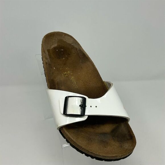 Birkenstock Madrid Small Buckle Sandals White Unisex Size 41 (US 10) Casual - Picture 2 of 15